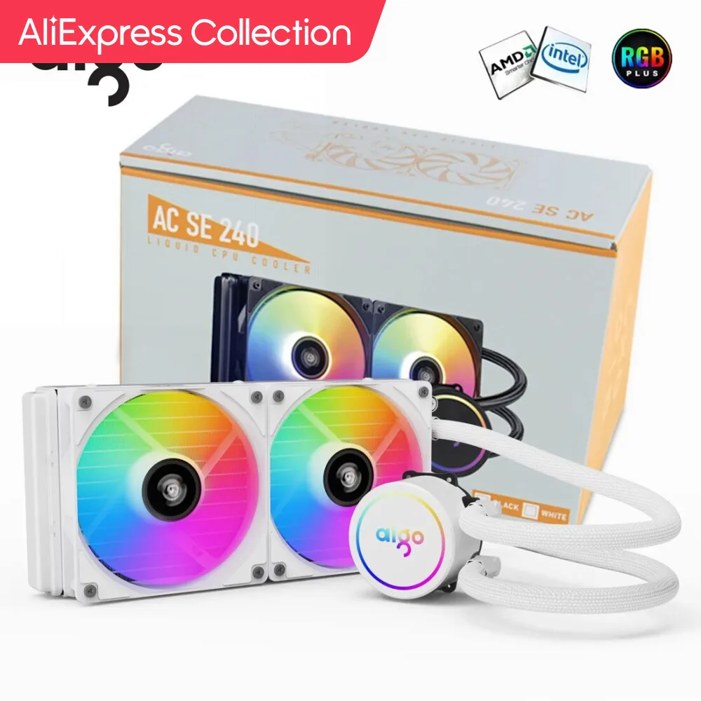  AliExpress Collection Aigo ACSE Water Cooling CPU Cooler 120 240 mm RGB Fan Liquid Heatsink Integrated Radiator LGA 2066/2011