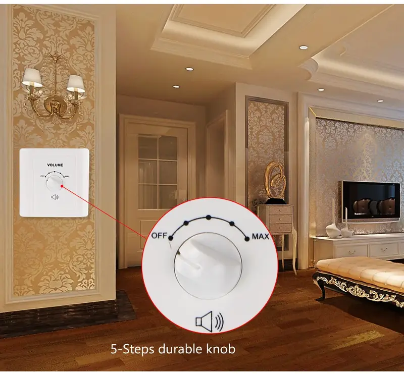 Oupushi speaker  wall volume controller 100V in wall volume control knob for Pa system - Image 5