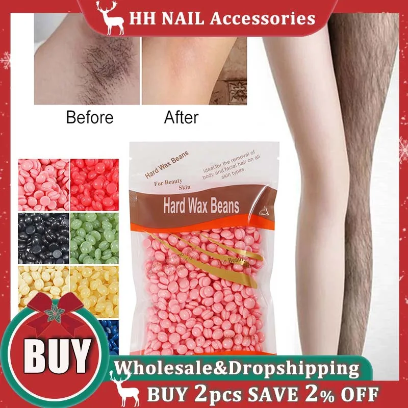 

100g Hard Wax Beans Painless Hair Removal Fast Depilatory Hot Film Pellet For Face Eyebrow Leg Arm Full Body Bikini Women Beauty