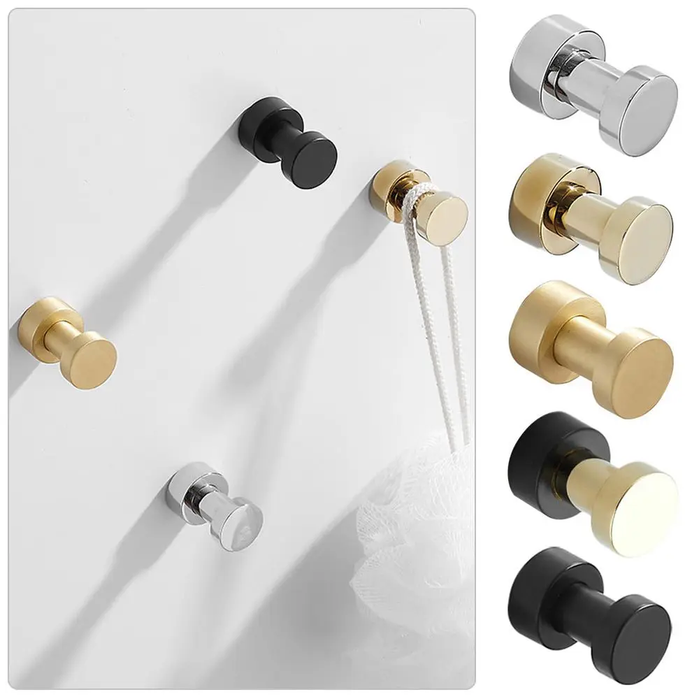 

Household For Clothes Bag Hat Decor Hook Wall Hanger Hanging Rack Brass Robe Hook Keys Holder
