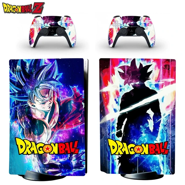 Dragon Ball Goku PS5 Sticker Anime Kakarotto PS5 Disk Skin Sticker Cool  Decal Cover for PlayStation