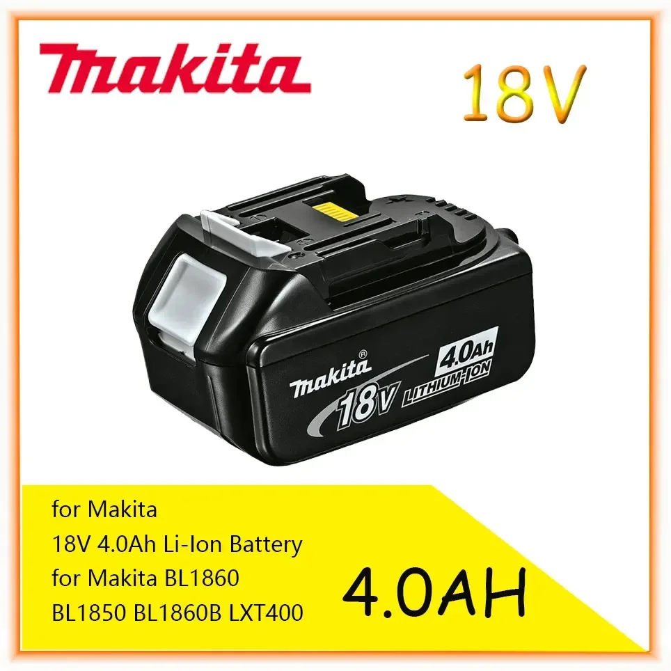

Makita Original 18V 4.0AH 5.0AH 6.0AH Rechargeable Power Tools Battery with LED Li-ion Replacement LXT BL1860B BL1860 BL1850