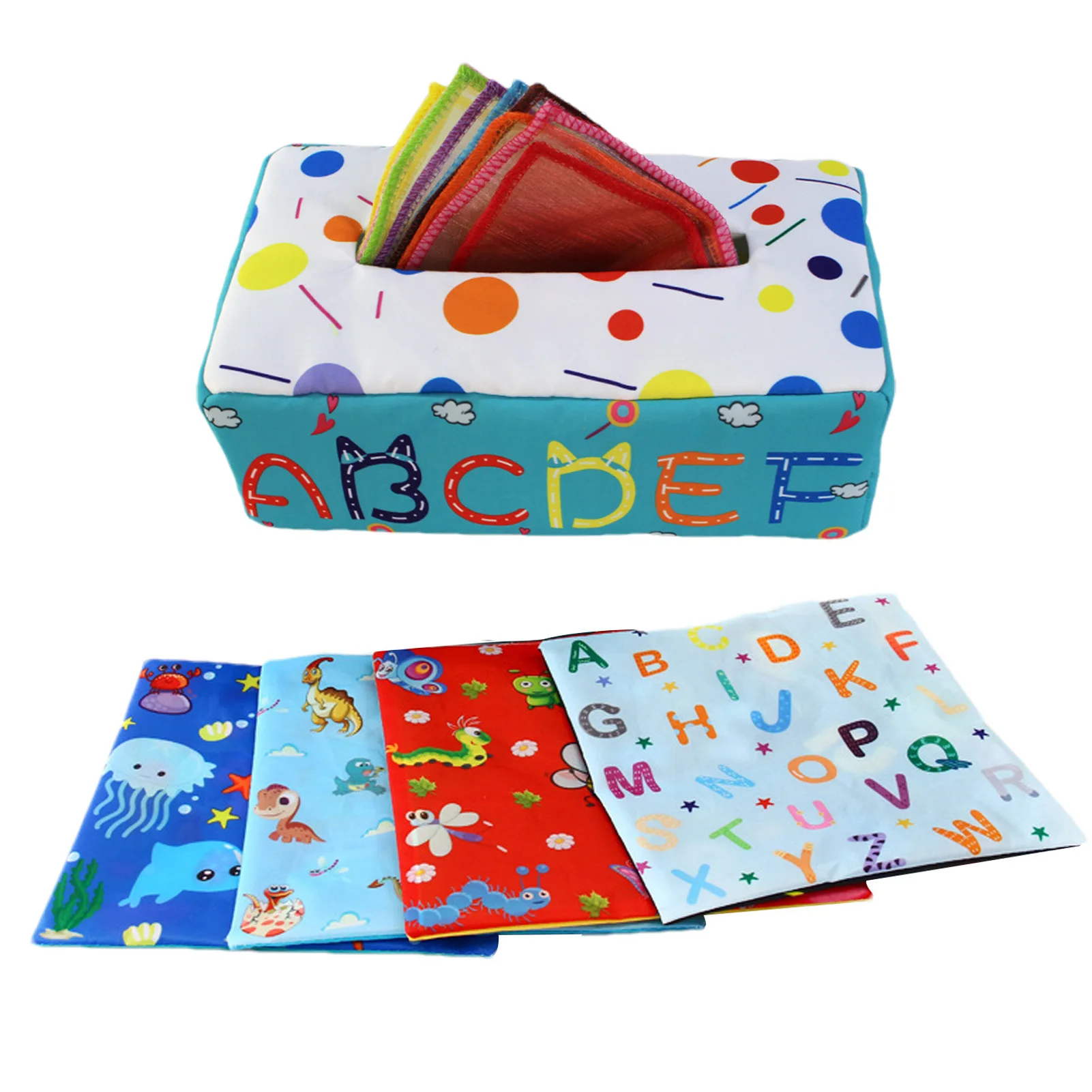 Durven Doorlaatbaarheid Fervent Baby Tissue Doos Speelgoed Montessori Magie Tissue Box Baby Speelgoed Pull  Langs Activiteiten Met 10 Sjaals En 4 Papier Baby tissue Doos Speelgoed| |  - AliExpress