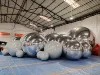 Hot  Inflatable Mirror Ball Large Event Decoration Balloon PVC Disco Balls Shinny Sphere Gazing Globe Mirror Ball  For Party 4