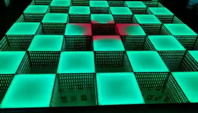 20 шт. 3D зеркальный танцпол беспроводной магнитный светодиодный светильник для