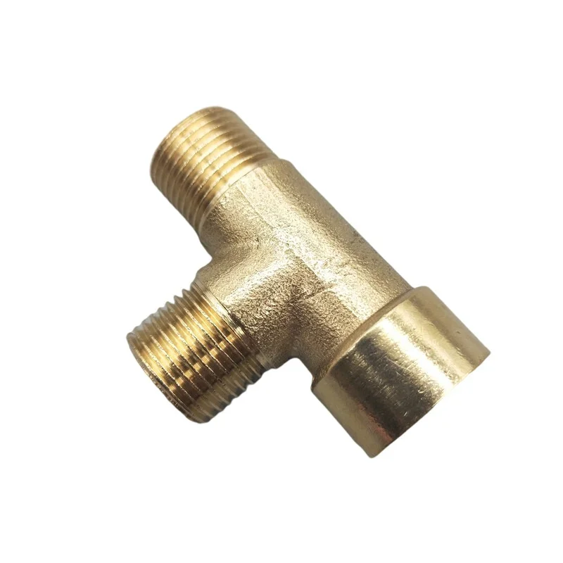 Pneumatic Plumbing Brass Pipe Fitting Male/Female Thread 1/8" 1/4" 3/8" 1/2" BSP Tee Type Copper Fittings Water Oil Gas Adapter For Hose Pipe Fitting,Pipe Fitting,Tee Adapter,Water Pipe Fitting