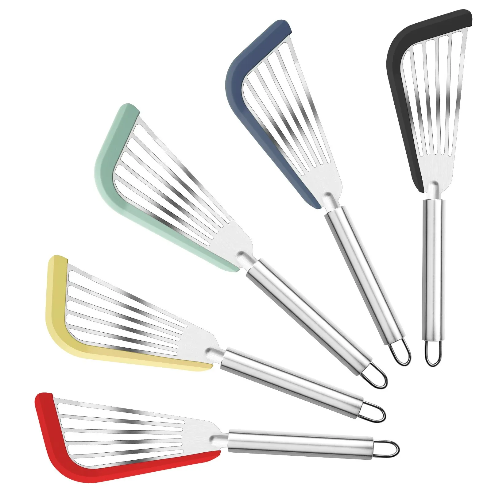 Spatule À Poisson Antiadhésive En Silicone Pour Ustensiles De Cuisine  Antiadhésifs, Ustensiles De Cuisine Sans BPA Résistants À La Chaleur Pour  Poisson, Œufs, Crêpes Du 1,71 €