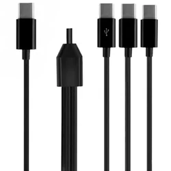 USB - C Male Splitter Y Adapter Cable for Data Sync and Charging - Multiple Lengths Available (1 to 3)