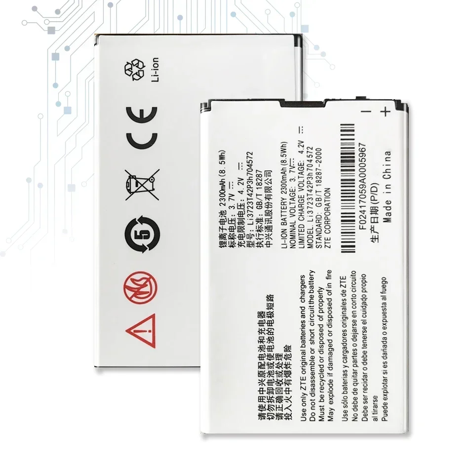 Новый аккумулятор 2300 мАч Li3723T42P3h704572 для модема маршрутизатора MTC 833F 831FT 4G Wi-Fi для батарей ZTE MF90 MF90 + MF90M MF91