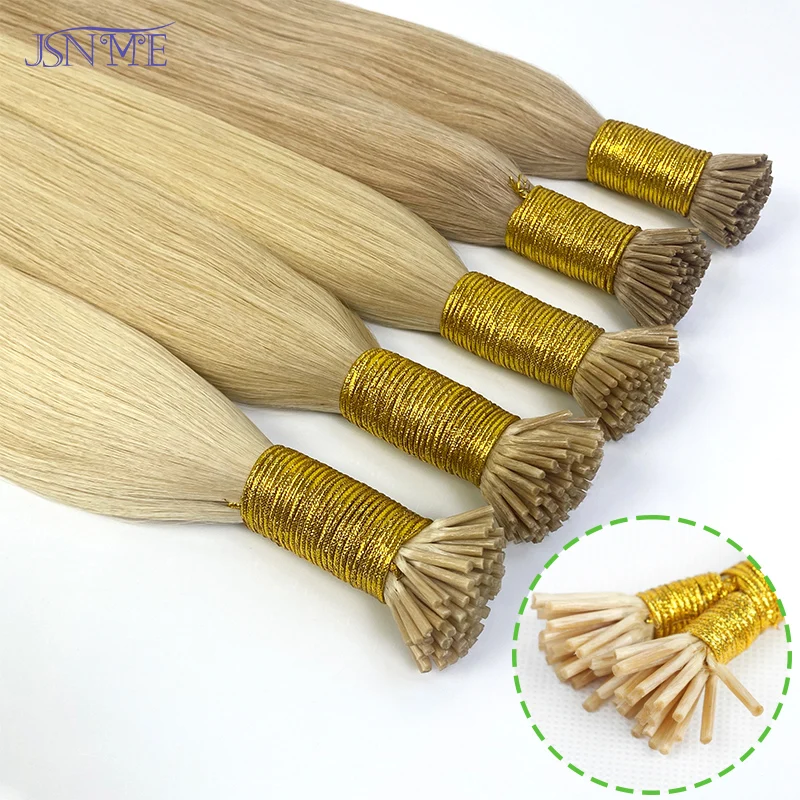 Hair Extensions High Quality I Tip Human Hair Extensions Keratin Natural Hair Extension I Tip Pre Bonded Stick 1g/Strand For Salon