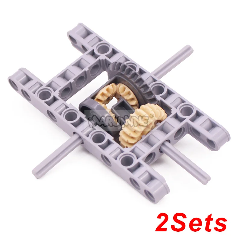 Marumine Differential Gear MOC Technology Bricks Parts for Car 65414 65413 62821 6589 6573 Compatible Building Block Accessories 5