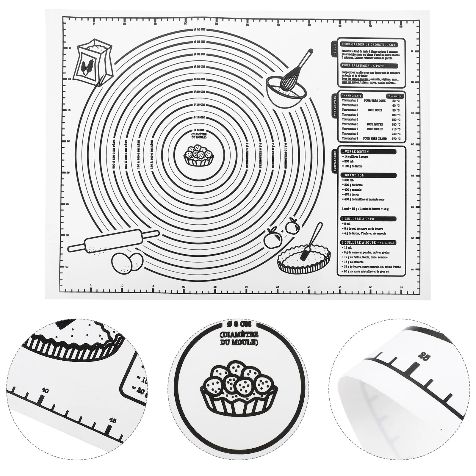 

Roasting Pan Pastry Mat Baking Supplies Convenient Dough Thicken Rolling Kitchen