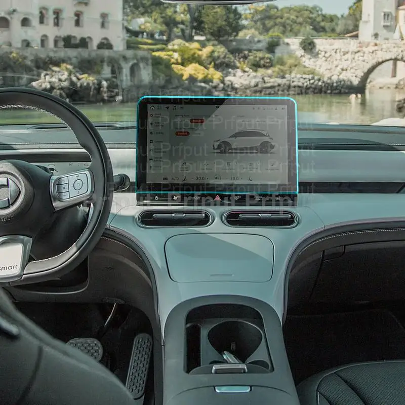 

Защитная пленка для экрана из закаленного стекла для Smart № 1, 3, 2023, 2024, 12,8 дюйма, инструмент для радио и GPS-навигации автомобиля