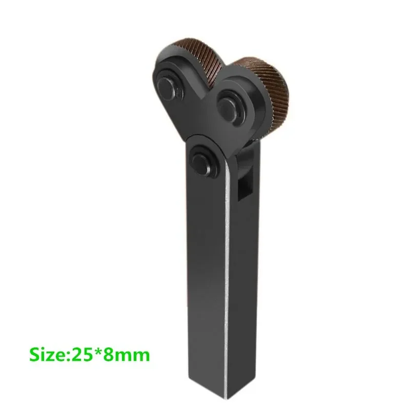 Dual Wheel Knurling Tool Kit 7pcs 0.5mm 1mm 2mm Wheel Linear Pitch Knurl Set Steel Lathe Cutter Knurling Tool Set