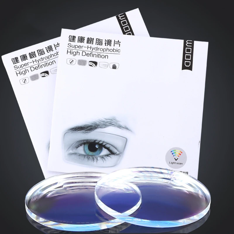 MOMOJA 1.61 MR-8 Ultra-Tough Lens High-Definition Wear-Resistant Anti-Ultraviolet Anti-Blue Light Lens For Rimless Glasses