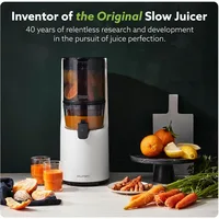 H200 Easy Clean Slow Juicer, Matte Black | Hands Free | Hopper Fits Whole Produce  Quiet Motor Scrub Free Cleaning 2