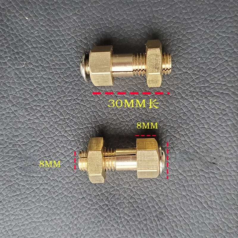 2pcs Brass Screw for Vacuum Sealer Heat Sealing fixation Vacuum Packaging machine Part Copper Split Screw M6 M8
