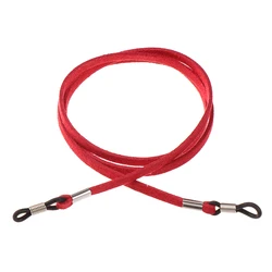 Vibrant Acrylic Beaded Eyewear Chain with Vintage Neck Strap (Wine red)