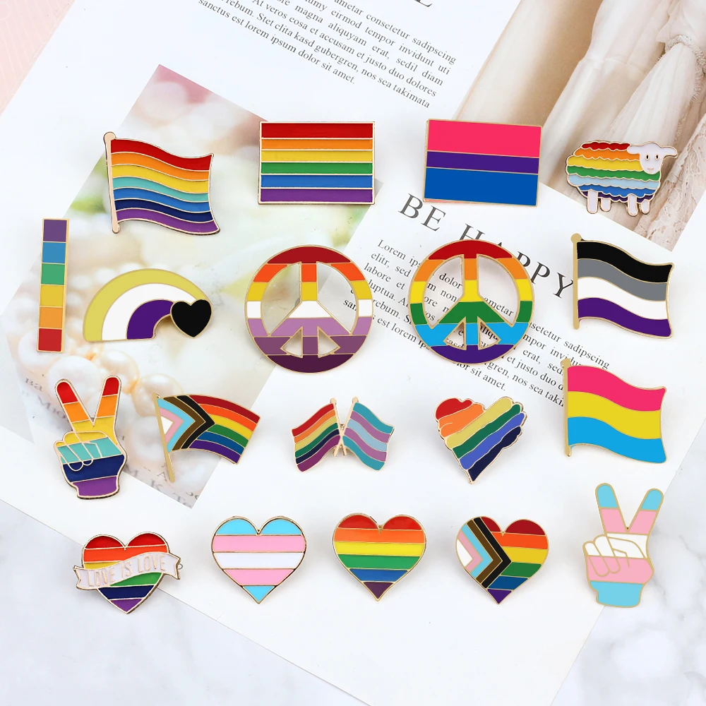 30 スタイルゲイレープライドブローチ LGBT コレクション