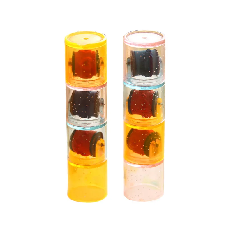 Kids Colorful Ink Pad Stamp Seal Preschool Funny Toy Learning Cartoon DIY Roller Drawing Diary Tool for Boy Girl Ink Pad Gift
