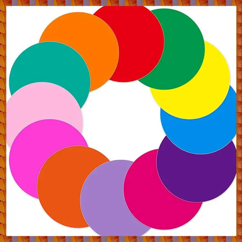 DIDI 12Pcs Dry Erase Circles Removable Vinyl Dot Stickers For School Classroom Table & Desk 11.8Inch