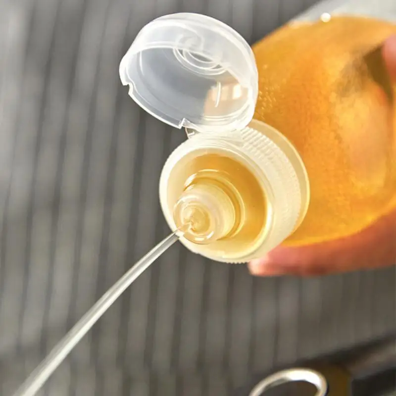 New 300ml/500ml Kitchen Squeeze Oil Bottle Dispenser Oil Spray Bottle Condiment Cooking Baking Ketchup Mustard Vinegar Olive
