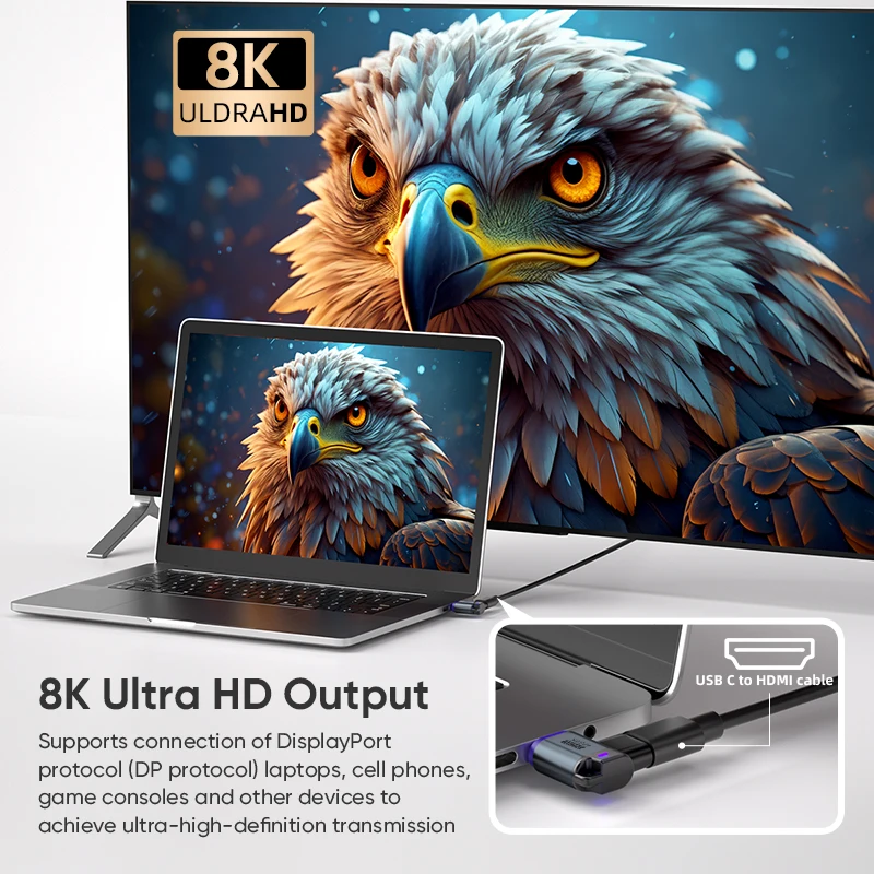 240W USB-C 마그네틱 어댑터 타입-C to 타입-C 고속 충전 USB4.0 커넥터 40Gbps 8K@60Hz 썬더볼트 4/3 아이폰17 맥북용