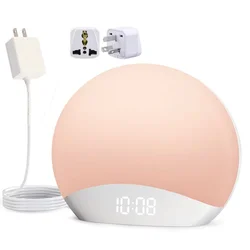 Reacher Sunrise Alarm Clock with Dimmable Nightlight and Countdown Timer (Australian)