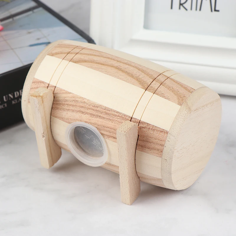 Spardose Aus Holz In Weinfaß Optik Geldbox Für Ersparnisse_voghion.com