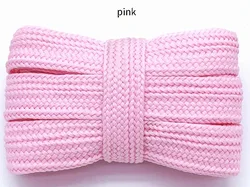 Vibrant 2cm Wide Fashion Shoelaces - Multicolor Options - 160cm (Pink)
