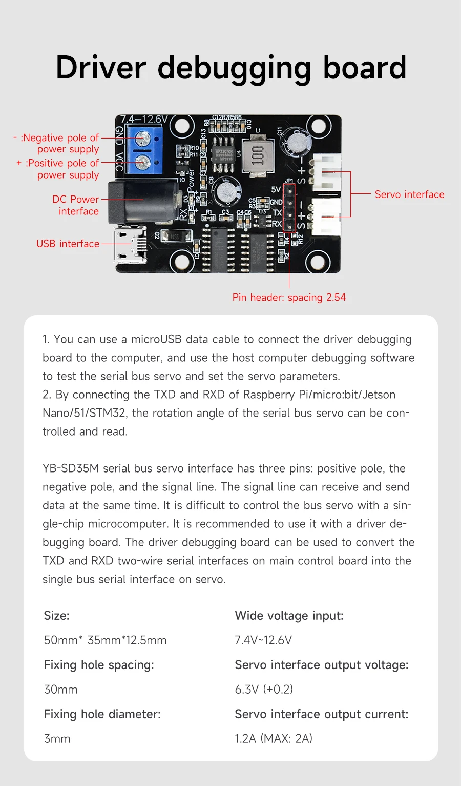Servo großes Drehmoment 35kg Metall getriebe digitale Servos 270 ° für RC Autozubehör Fernbedienung Spielzeug auto Roboter Arm bionischer Roboter – Detail 2