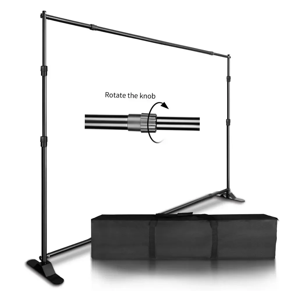 Sh Double-Crossbar Sfondo Sfondo Stand Frame Support System Per Fotografia Photo Studio Video Mussola Schermo Verde