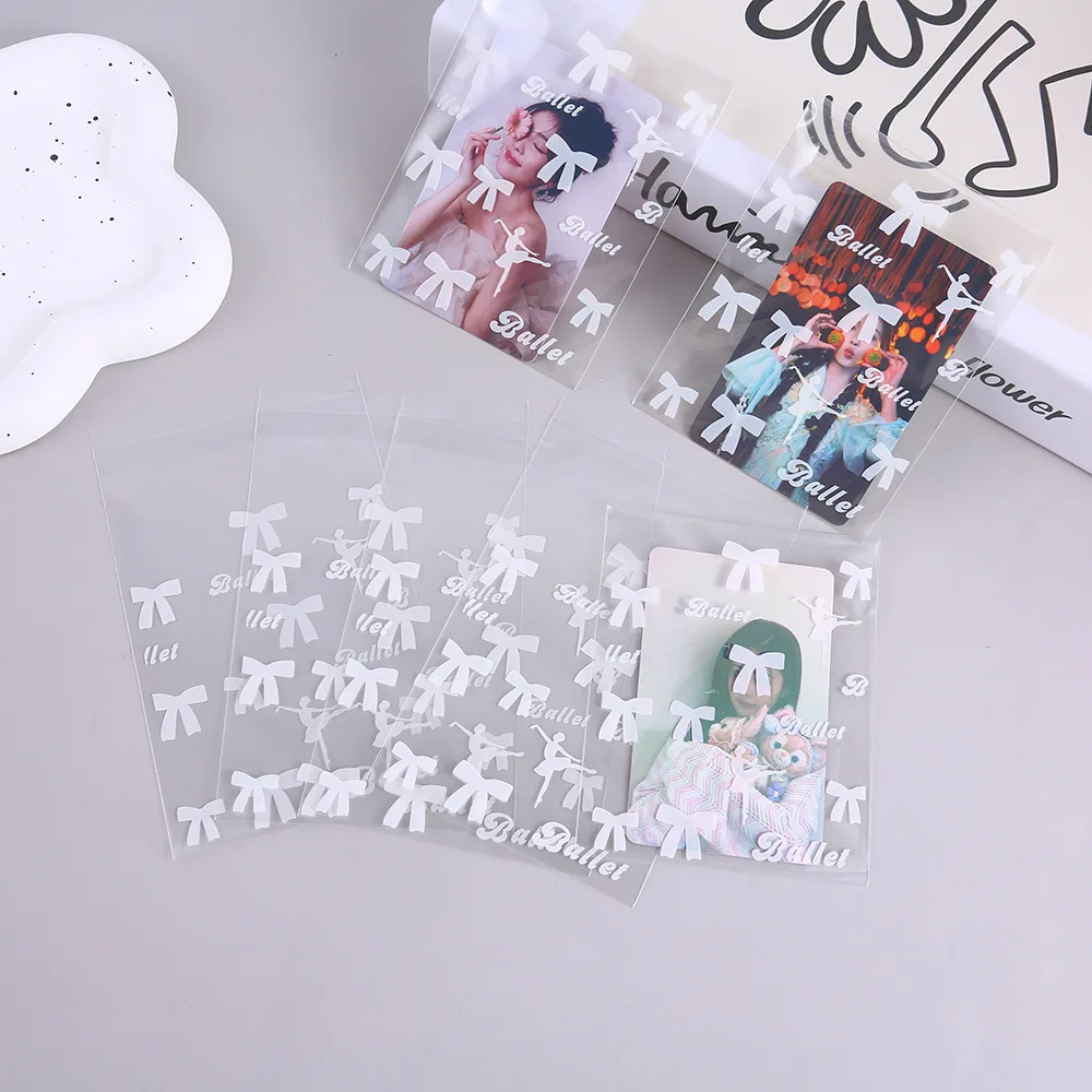 photo card holder card protector idol card protector self sealing opp bag 50Pcs self-adhesive opp bag for gift packaging