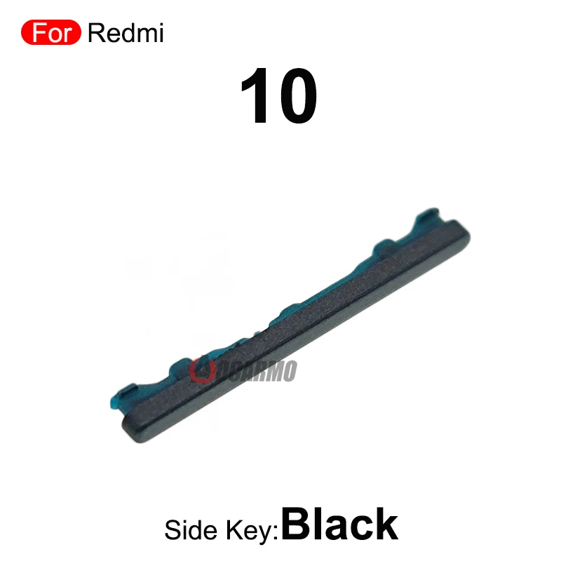 Redmi 10 전원 켜기 끄기 볼륨 버튼 교체 부품 용 1Pcs 검정색 파란색 흰색 측면 키