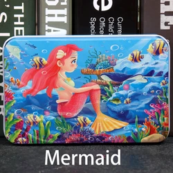 60-Piece Cartoon Puzzle Set with Metal Box - Early Education Animal & Vehicle Theme for Parent-Child Interaction (Mermaid)
