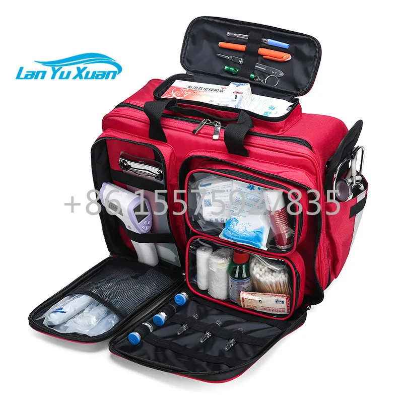 

Customized logo postpartum visit package portable multi-function large-capacity medical package first aid kits
