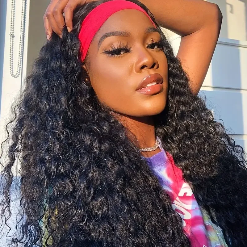 13x4 Water Wave Lace Front Wig Curly Human Hair Wigs Brazilian Ready To Wear Deep Wave 4X4 Closure Glueless Wig For Women