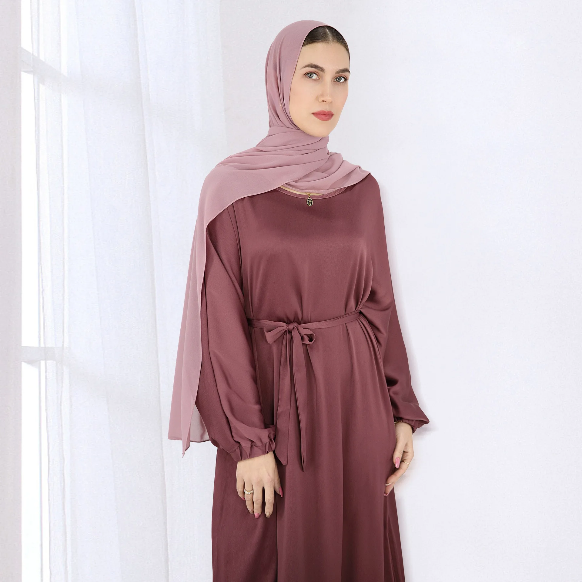 

Modest Abaya Casual Plain Women Muslim Long Maxi Dress Turkey Arabic Kaftan Dubai Islam Eid Ramadan Prayer Robe Vestido Jalabiya