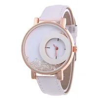 Broken Diamond Large Dial Student Watch Casual Fashion Versatile Women Quartz Belt Wrist Watches Montre Часы Женские Наручные 1