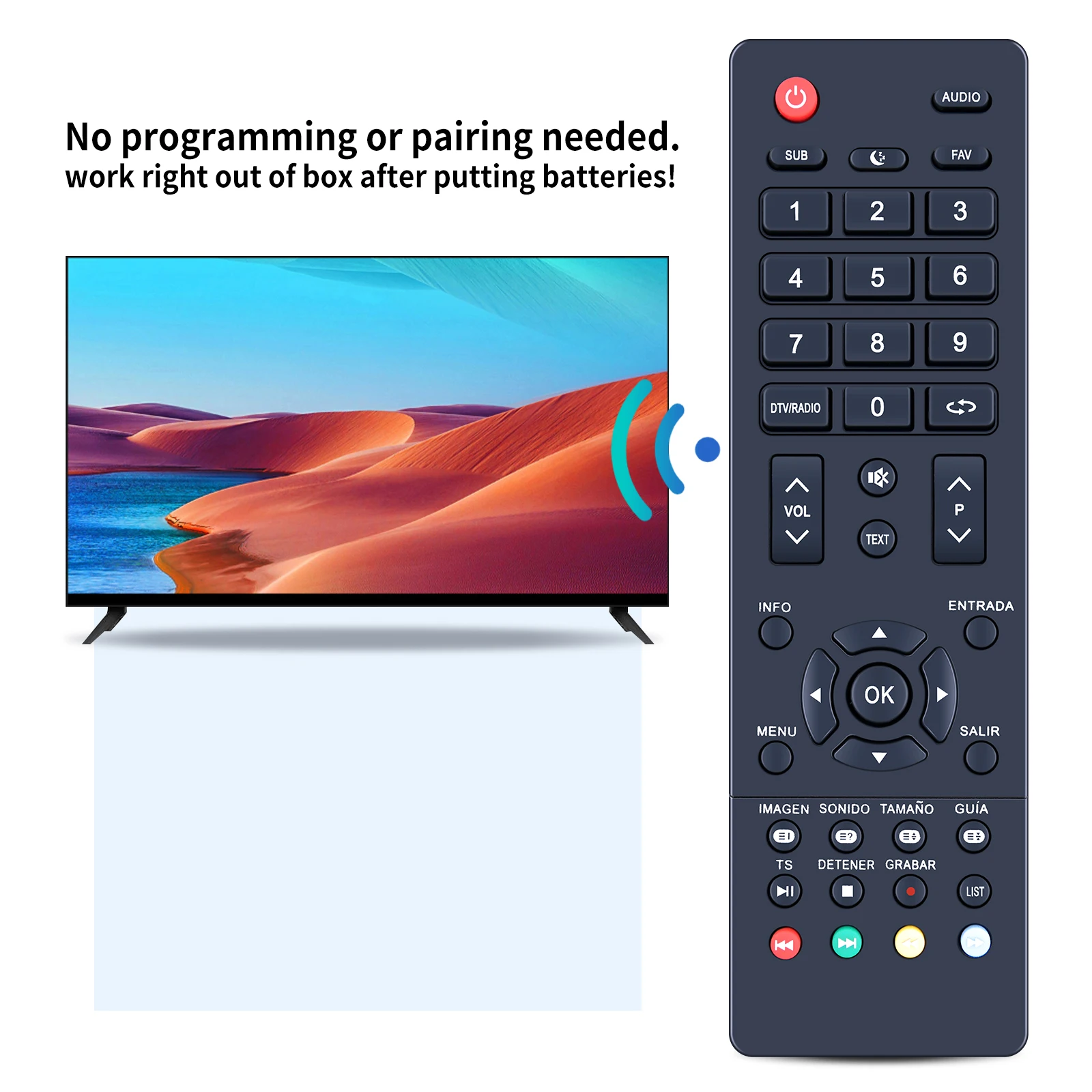 TD 시스템용 리모컨, 4K 스마트 TV, K24DLM8HS, K32DLM7H, K40DLM7F, K49DLM8U