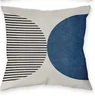 Bohemian Abstract Modern Simple Art Blue Pillowcase, Decorative Home Bedroom Sofa Throw Pillowcase Cushion Cover 1
