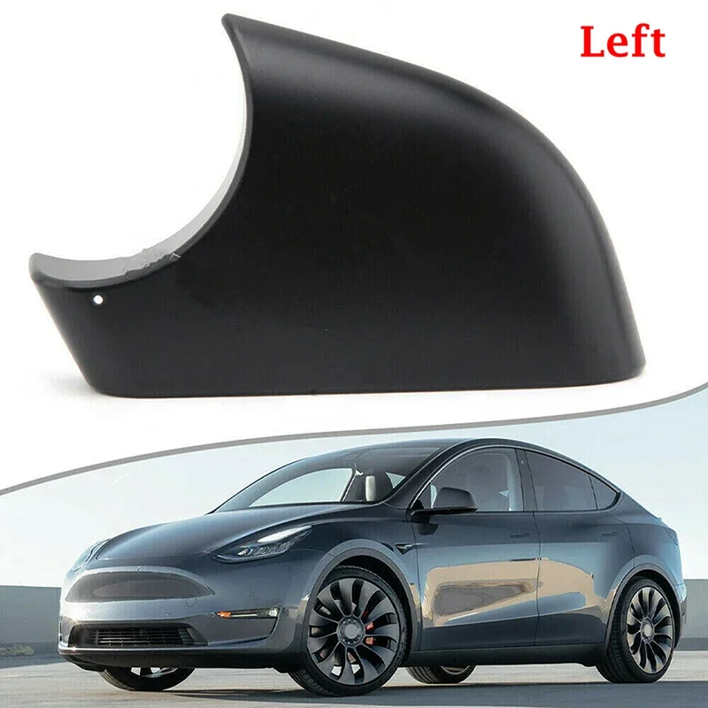 

Matte Black For Tesla Model Y 2020 2021 Car Front Side Wing Mirror Cover Cap Lower Bottom Holder ABS Left Right Accessories