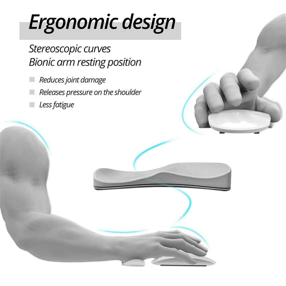Ergonomic Mouse Pad Wrist Pad Silicon Gel Non-slip Streamline Wrist Rest Support Mat for Office Gaming PC gaming mousepad mouse pad wrist pad