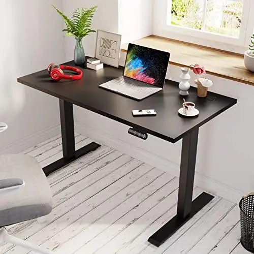 

Motor Standing Desk Low Noise Stable Height Adjustable Computer Desk 80% Pre-Installation Home Office Stand Up Desk 48 x 24 Inc