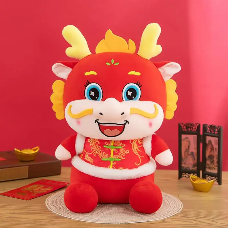 

Household Chinese Zodiac Dragon Plush Universal Home Decorative Stuffed Mascot Doll luxurious Soft Stuffed Animal plush doll