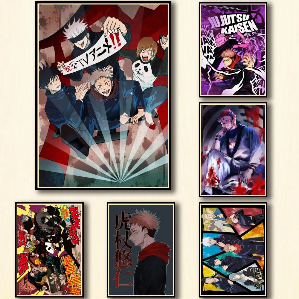 50Style-Choose-Anime-Jujutsu-Kaisen-Art-Print-Silk-Poster-Home-Wall ...