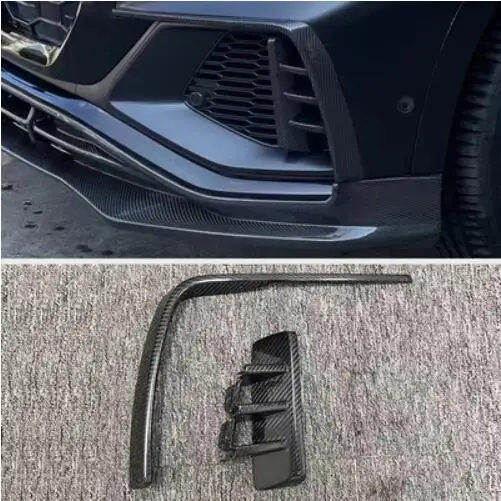 Spoiler Anteriore In ABS Per Audi Q8 2018-2023 – Splitter In Fibra Di Carbonio Nera, Protezione E Miglioramento Estetico