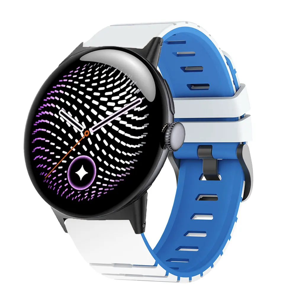 Two-Tone Silicone Replacement Watchband - Premium Accessory