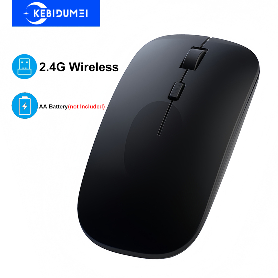 2.4G Wireless Mouse Slim Office Mouse 1600 DPI Optical Mouse with USB Receiver Wireless Gaming Mice For Computer Laptop Desktop