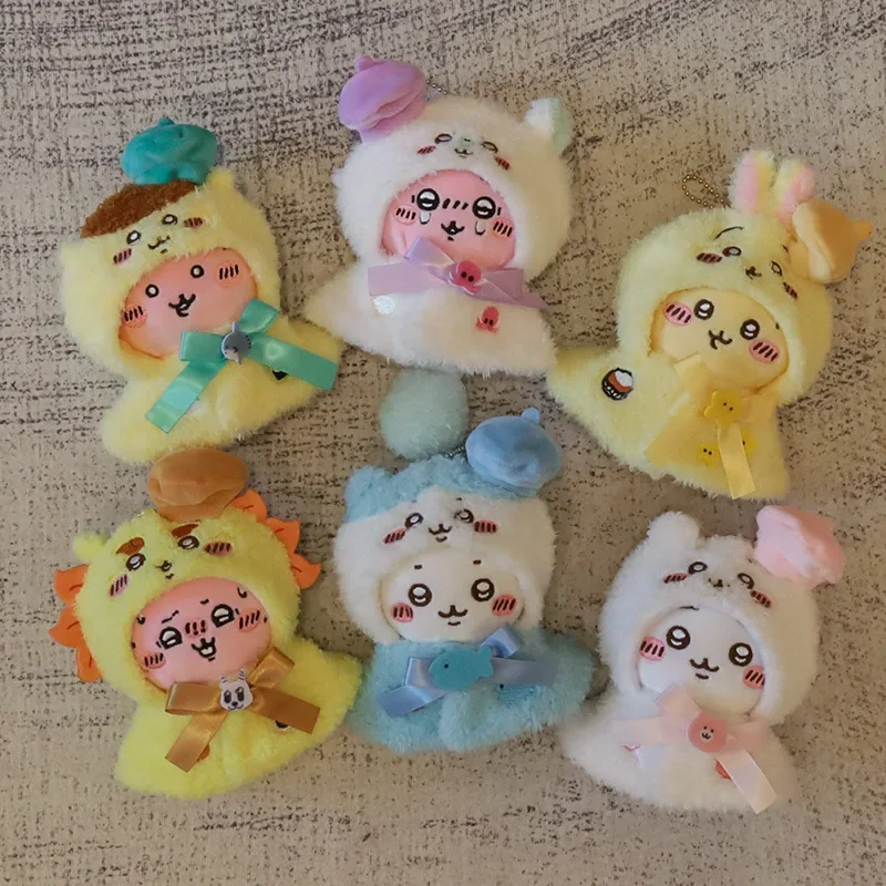 Cute Chiikawa Doll Clothing Kawaii Hachiware Usagi Plush Cloak Clothing Cute Cartoon Doll Plush Cape Costume Decoration
